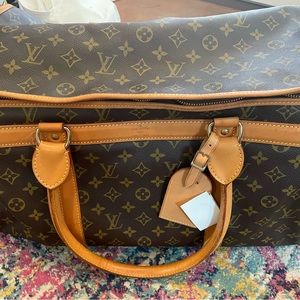 Authentic Louis Vuitton Monogram Sac Chien 50 Pet Carrier Bag Purse